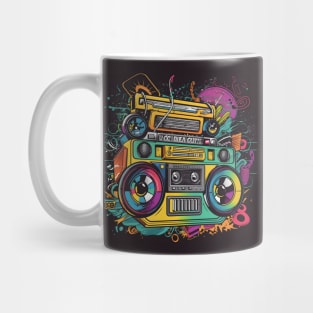 Ghetto Blaster Boom Box 80s Hip-Hop Stereo Mug